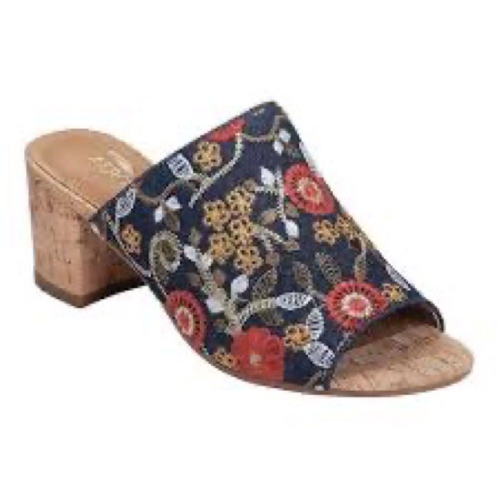 Aerosoles Floral Mid-Level Heeled Sandals
